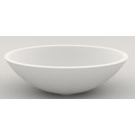 CrossTone Loeffi vasque à poser 36x50x15cm Solid Surface blanc mat CTS2106