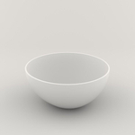 Crosstone by Arcqua Loeffi Vasque 38x38cm ronde Solid Surface Mat Blanc CTS2102