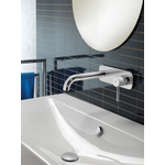 Hotbath Buddy 006 Mitigeur lavabo encastrable bec courbé plaque nickel brossé SW11280