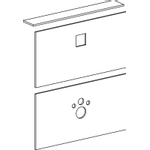 Wisa Excellent Kit de finition pour élément WC XS L 0711990