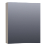 Saniclass Plain Spiegelkast - 60x70x15cm - 1 linksdraaiende spiegeldeur - MDF - mat taupe SW393130