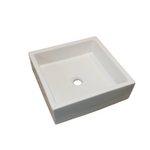 H&R Badmeubelen Elemento waskom - 40x40x12.5cm - vierkant - wit SW15792