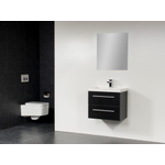 BRAUER XS line Meuble salle de bain avec miroir peu profond 60cm Black Wood SW2246