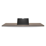 Looox Wood collection tablette de bain 88cm avec support noir mat chêne noir mat SW73162
