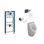 Villeroy & Boch Subway urinoirset met Geberit duofix reservoir en Sigma 01 bediening wit SW17622