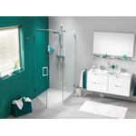 Sealskin I AM paroi latérale 90x200cm chrome argent brillant verre clair avec traitement sealglas CO26912