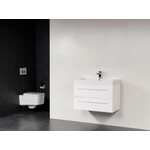 BRAUER Florence meuble 80x47cm Blanc brillant SW8274