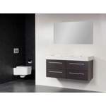 BRAUER Florence Meuble salle de bain avec miroir 120x48.5cm Black Wood SW18150