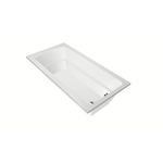 Xenz Bodysize Ligbad - 180x90x48 - afvoer uiteinde - acryl - wit SW103420