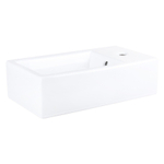 Differnz Force Lavabo compact 40x22x11,5cm 1 trou de robinet Rectangulaire Céramique Blanc SW724040