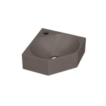 INK Matrix fontein - 27x27x10cm - kraangat midden - zonder overloop - quartz beton (grijs) SW647505