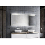 HR Badmeubelen Zeta 2.0 Spiegel - 140x70cm - LED - dotless Directe verlichting boven onder - touch sensor - traploos dimbaar - kleurtemperatuur in te stellen - spiegelverwarming SW1171068