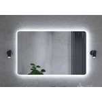 HR Badmeubelen Spectre 2.0 Miroir - 140x70cm - coins arrondis - éclairage LED indirect sans points - capteur tactile - gradation continue - température de couleur réglable - chauffage miroir SW1171072