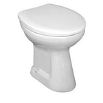 Jika Euroline cuvette de WC à poser à chasse profonde avec sortie verticale centrale 46.5x36.5x40cm blanc 0190781