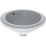 Geberit VARIFORM onderbouwwastafel - 39x39cm - zonder kraangat - met overloop - wit SW421896