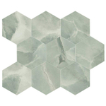 EnergieKer Onyx ek wand- en vloertegel - 26x30cm - Natuursteen look - hexagon - Jade pulido gepolijst (groen) SW1120053