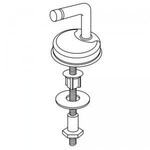 Pressalit uni charnière type 07 par paire inox 0604519