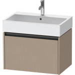 Duravit Ketho 2 meuble bas sous lavabo avec 1 tiroir 68.4x46x44cm avec poignée anthracite Linnen mat SW773059