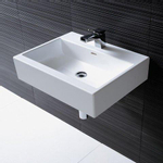 Laufen Living City Vasque à poser 50x46x15.5cm 1 trou de robinet avec trop-plein dessous poli céramique blanc GA56144