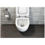 Plieger Zano WC suspendu à fond creux Rim-ex avec fonction bidet 36,5x54cm avec fixation dissimulée blanc SW398307