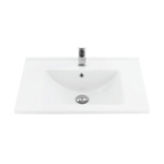 Sanicare q7 lavabo 65x45cm 1 trou pour robinet avec trop-plein rectangle céramique blanc SW536848