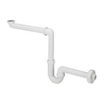 Viega siphon de meuble gain de place en plastique 1 1/4 x 40 blanc GA59378