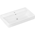 Hansgrohe Xanuia Q Wastafel/Fontein - 80x48cm - inbouw - 1 kraangat - met overloop - wit glans SW1165083