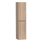 BRAUER Joy badkamerkast - 160x35x35cm - 2 deuren - greeploos - links- of rechtsdraaiend - lamellen eiken naturel SW392912