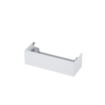 INK Wastafelonderkast - 120x45x35cm - 1 lade - greeploos - MDF lak - Hoogglans wit SW158043