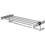 Geesa Modern Art Porte-serviettes avec étagère 62cm Chrome 0650159