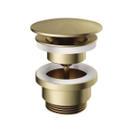 Hotbath Mate bonde always open avec vis ronde laiton brossé SW74447