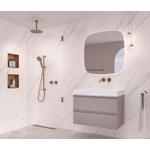 INK SP38 spiegel – vierkant met afgeronde hoeken – 60x60 cm – indirecte LED rondom – spiegelverwarming SW1239330