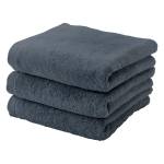 Aquanova London Handdoek - 55x100cm - 3 stuks - Steel (grijs) SW1108565