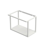 INK XL frame Cadre pour lave-mains - 40x26x30cm - plaque de fond et porte-serviettes acier blanc mat SW440159