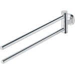 Duravit D-code 2 lids handdoekhouder - 44.5cm - hoogglans chroom GA49408