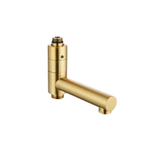 Fortifura Calvi baduitloop draaibaar - passend bij regendouche - geborstel - geborsteld messing (goud) SW1470206