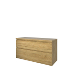 Proline top ensemble meuble 120x46x63.2cm meuble a symétrique chêne idéal et plaque de recouvrement chêne idéal SW350447