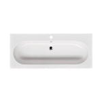 Saniclass Palermo lavabo pour meuble 120cm 1 lavabo 2 trous céramique blanc SW24919