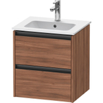 Duravit ketho.2 meuble 51x42x54,9cm pour 1 lavabo en aggloméré noyer mat SW771922