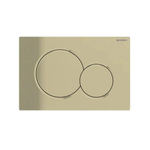 Geberit Sigma01 bedieningsplaat - 2-toets spoeling - ronde knoppen - edel - glans messing goud 0700523