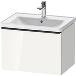 Duravit D-neo Meuble sous vasque 63.4x45.2x44cm 1 tiroir Blanc haute brillance SW640702