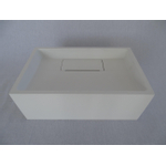 Crosstone by Arcqua Sophie Fontaine avec siphon encastré solid surface 35x22x13cm blanc mat SW420148