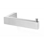 Zack LINEA Porte-rouleau de papier toilette - 15cm - forme en L - inox brossé mat SW25041