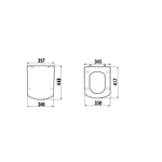 Creavit Lara WC- zitting - duroplast - inox scharnieren - softclose - wit SW1183121