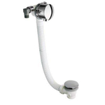 Crosswater Bath Fill Badafvoer - 90cm - verlengd - 52mm - klikwaste - badvuller - overloop - hoogglans chroom SW31275