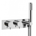 Crosswater MPRO Inbouwdouchekraan - 27.5x12cm - thermostatisch - met handdoucheset - hoogglans chroom SW31242