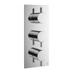 Robinet de douche thermostatique encastré Crosswater MPRO vertical 2 vannes chrome SW31133
