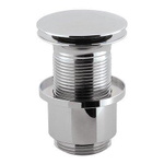 Crosswater Basin Wast Afvoerplug - voor wastafel - met klikwaste verlengd - 10cm - hoogglans chroom SW31070