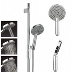 Crosswater Ethos Glijstangset - met handdouche diameter 8cm - 3 standen - hoogglans chroom SW31005
