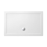 Crosswater Tray Douchebak - 120x90x3.5cm rechthoek - met antislip acryl - wit SW30799